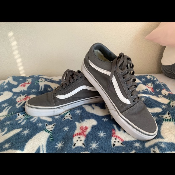 grey lace up vans